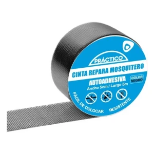 CINTA ADHESIVA FIBRA VIDRIO REPARA MOSQUITERO 5cm x 5 metros