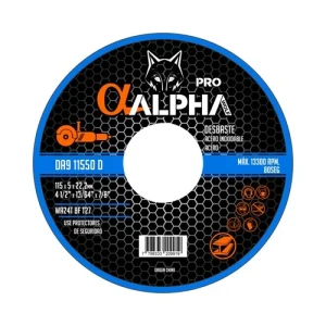 DISCO DESBASTE METAL ALPHA PRO 115x5.0x22mm
