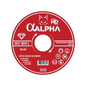 DISCO DIAMANTADO DESBASTE COPA ALPHA HD 180mm M14