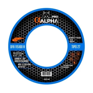 DISCO FLAP ALPHA PRO 115mm. Grano 100 pack  5 unidades (c/u)