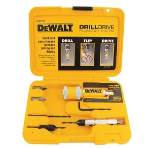 KIT 8 pcs. AVELLANADOR Y PUNTAS DEWALT PARA ATORNILLADOR