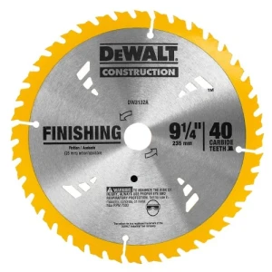 SIERRA CIRCULAR DEWALT 9 1/4" x 40 DIENTES  buje 1"- 5/8"