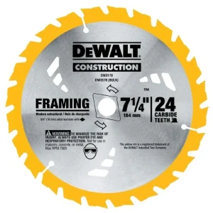 SIERRA CIRCULAR 7 1/4" x 24 DIENTES DEWALT CONSTRUCTOR - SUELTA