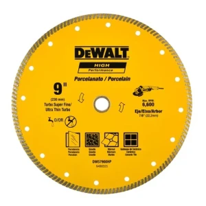 DISCO DIAMANTADO DEWALT 230mm TURBO FINO PARA PORCELANATO