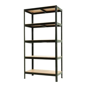 ESTANTERIA NEGRO 5 NIVELES 90x40x180cm ALPHA-PRO
