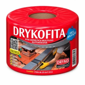 MEMBRANA ASFALTICA DRYKOFITA ALUMINIO AUTOADHESIVA 10CM x 10M