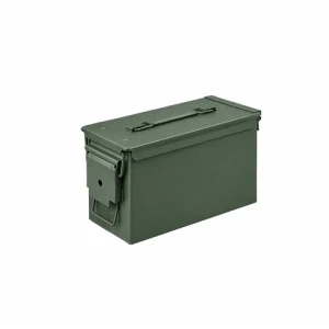 CAJA METAL HERMETICA VERDE MILITAR 18x10x14cm MEDIDA XS - FORMATO VERTICAL