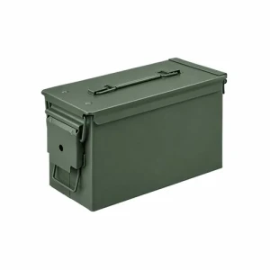 CAJA METAL HERMETICA VERDE MILITAR 27x9x18cm MEDIDA S - FORMATO VERTICAL
