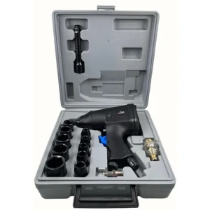 KIT LLAVE IMPACTO 1/2"NEUMATICO ALPHA PRO C/ACC.MALETA