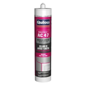 SELLADOR ACRILICO SINTEX AC47 GRIETAS/JUNTAS/PINTABLE cartucho 300ml