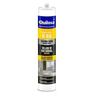 SILICONA ACIDA ORBASIL K86 NEGRO CON FUNGUICIDA cartucho 300