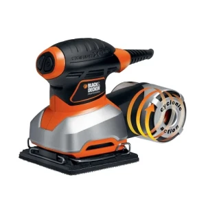 LIJADORA ORBITAL BLACK+DECKER 200w 1/4" HOJA PROFESIONAL PARA YESO-MADERA