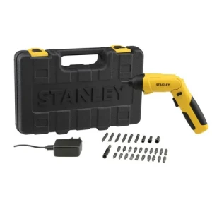 ATORNILLADOR ARTICULADO STANLEY LITIO 4V + 30 ACCESORIOS / CON MALETA