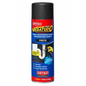 AEROSOL CAUCHO IMPERMEABILIZANTE / COLOR NEGRO DRYKO 400ml.