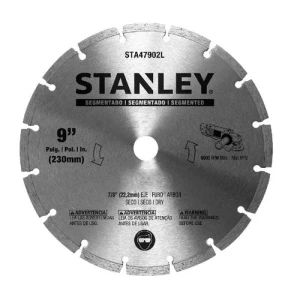 DISCOS DIAMANTADO SEGMENTADO 230mm STANLEY CON BUJE - AUTOSERVICIO