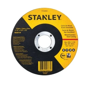 DISCO CORTE METAL CHATO STANLEY 115 x 1mm c/u
