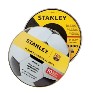 SET 10 DISCOS STANLEY CORTE METAL 115 x 1.0mm ESTUCHE METAL