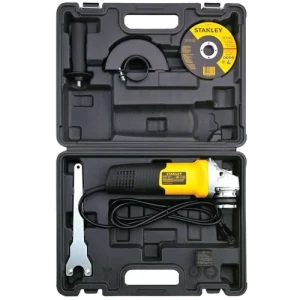 KIT AMOLADORA STGS7115 + 5 DISCOS OXIDO STANLEY CON MALETA