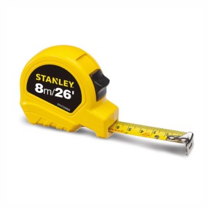 CINTA METRICA STANLEY UNIVERSAL 8m x 1" - COLOR AMARILLO