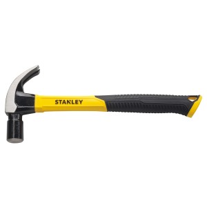 MARTILLO UÑA STANLEY 576grs. CABO FIBRA DE VIDRIO