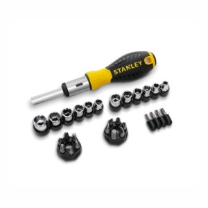 JUEGO DE 29 PIEZAS STANLEY /  DESTORNILLADORES, PUNTAS Y DADOS