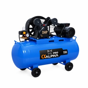 COMPRESOR ALPHA-HD 3HP 250L POLEA MONOFASICO BI-CILINDRO